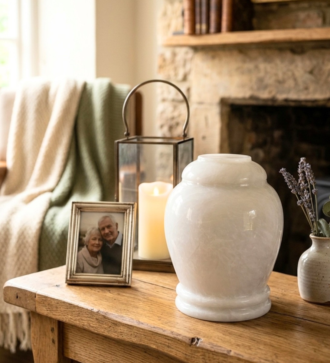 Marble Ashes Urn - View 4