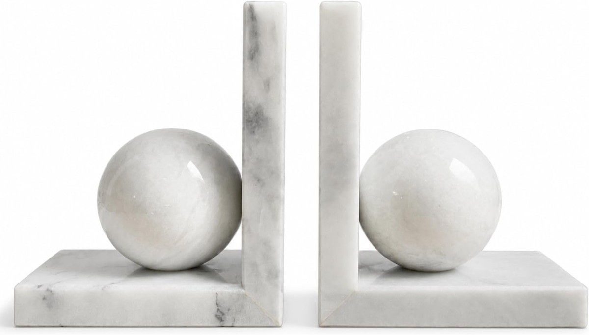 Marble Bookends