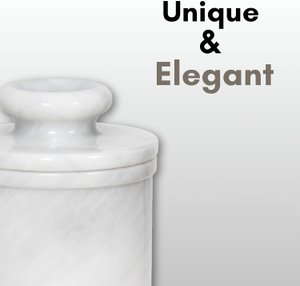 Marble Butter Bell Crock with Lid, French Butter Keeper for Countertop, Keeps Butter Fresh and Spreadable thumbnail 7