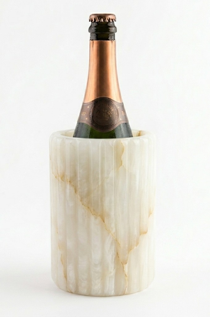 Modern Marble Wine Chiller - Premium handcrafted marble dining from LaOnyx