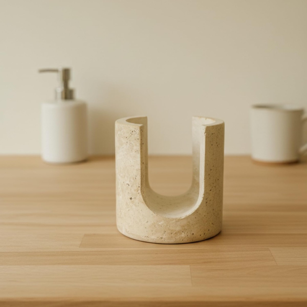 Travertine Sponge Holder - View 2
