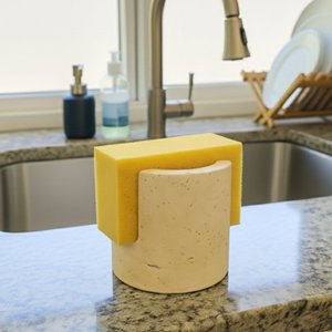 Travertine Sponge Holder - Travertine