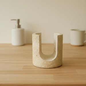 Travertine Sponge Holder thumbnail 2