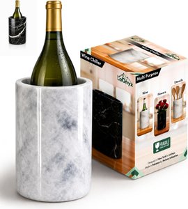 Classic Marble Wine Chiller - White